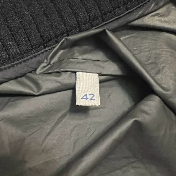 Moncler High-Neck Nylon Dress Black Long-Sleeve Size 42 - Picture 7 of 16